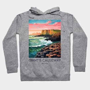 A Pop Art Travel Print of the Giant´s Causeway - Ireland Hoodie